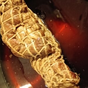 自家製焼き豚、タレも美味しく出来ました♪